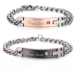 Korea Stainless Steel Couple Bracelet