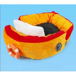 The Caribbean Pirate Ship Shaped Dog Bed