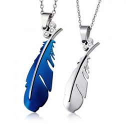Feathers Couples Necklaces Jewelry Set
