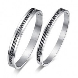 Chain Split Couple Bangle