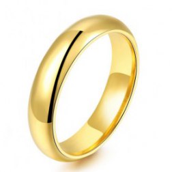 High Polished Gold Rings