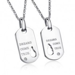 Diamond Cylinder Necklace