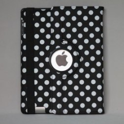 360 Rotating Case for Apple iPad Pro with Auto Wake/Sleep Function (Black Dot)