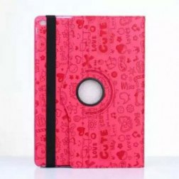 360 Rotating Case for Apple iPad Pro with Auto Wake/Sleep Function (Rose Pattern)
