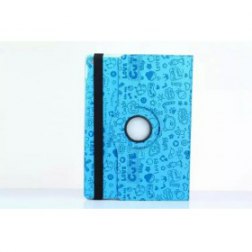 360 Rotating Case for Apple iPad Pro with Auto Wake/Sleep Function (Sky Blue Pattern)