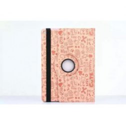 360 Rotating Case for Apple iPad Pro with Auto Wake/Sleep Function (Pink Pattern)