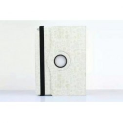 360 Rotating Case for Apple iPad Pro with Auto Wake/Sleep Function (White Pattern)