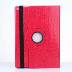 360 Rotating Case for Apple iPad Pro with Auto Wake/Sleep Function (Crocodile Red)