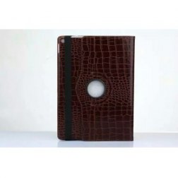 360 Rotating Case for Apple iPad Pro with Auto Wake/Sleep Function (Crocodile Brown)