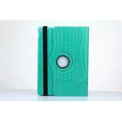 360 Rotating Case for Apple iPad Pro with Auto Wake/Sleep Function (Crocodile Skyblue)