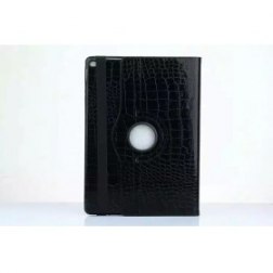 360 Rotating Case for Apple iPad Pro with Auto Wake/Sleep Function (Crocodile Black)