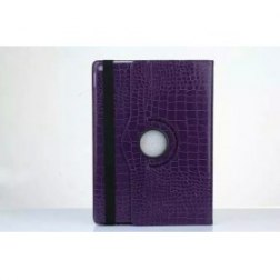 360 Rotating Case for Apple iPad Pro with Auto Wake/Sleep Function (Crocodile Purple)