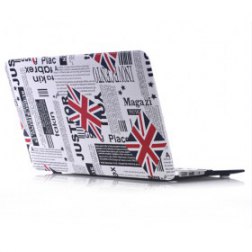 English Flag And Newpaper Cover For Macbook