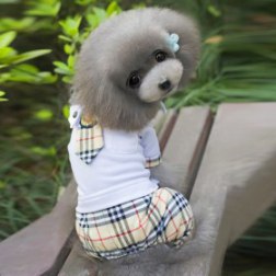 Plaid Dog Jumpsuit