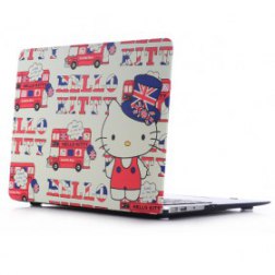 Hello Kitty and English  Double Decker Cover For Macbook