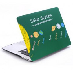 Solar System Infograph Cover For Macbook