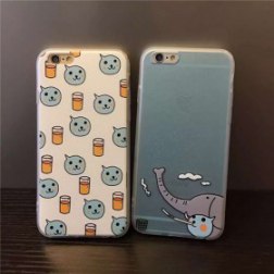 Cartoon Queer & Elephant iPhone Case