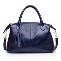 Elegant Genuine Leather Shoulder Handbag Large Size