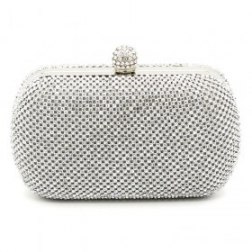 Glamour Evening Bag Crystal Hard Case Clutch Handbag