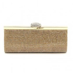 Elegant Rhinestone Clasp Flap Purse Evening Bag Clutch