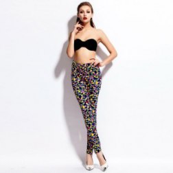 Multi-color Dot Printed Legging