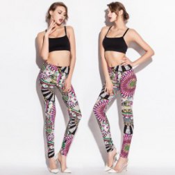 Fashion Pinwheel Printed Legging