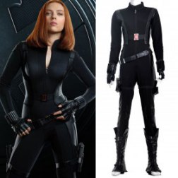 Captain America 2 Black Widow Cosplay Outfit