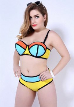 Plus Size Underwire Push Up Bikini