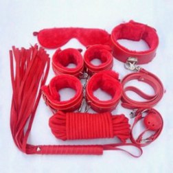 7pcs Pu Leather Bondage Restraints Set