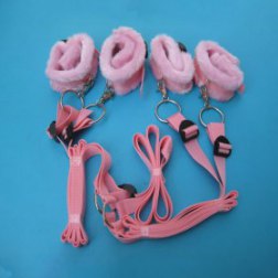 Bed Restraint PU Leather Wrist and Ankle Cuffs