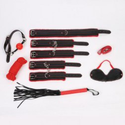 7pcs Red Bondage Kits
