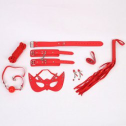 8pcs Red Bondage Kits