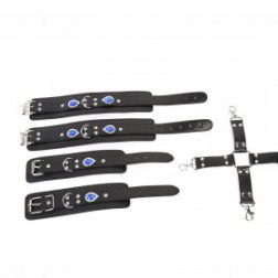 5pcs Wrist Ankle Bondage Restraint Cuffs