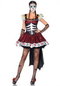 Deluxe Day Of The Dead Costume