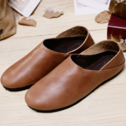 Round Toe Loafer Flat Shoes