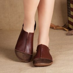 Vintage Leather Loafer Shoes