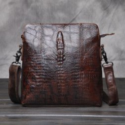 Men’s Crocodile Shoulder Bag