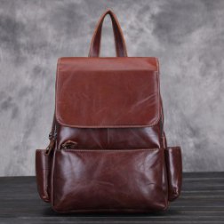Men’s Genuine Leather Backpack