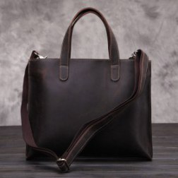 Men's Leather Tote Bag