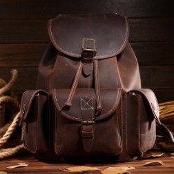 Retro Leather Backpack