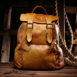 Retro Leather Backpack