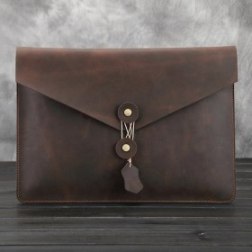 Leather Envelope Clutch
