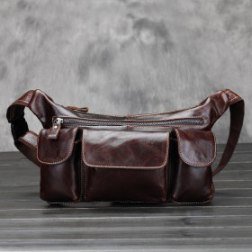 Men's Leather Waist Bag