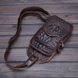 Men’s Crocodile Multipurpose Chest Pack