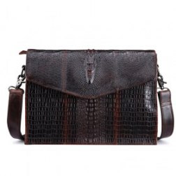Men's Crocodile Shoulder Bag