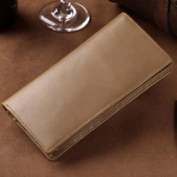 Men's Leather Long Wallet