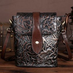 Women's Retro Leather Shoulder Bag