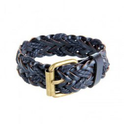 Vintage Adjustable Braid PU Leather Bracelet