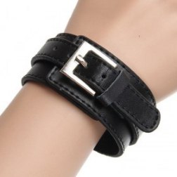Buckle Adjustable PU Leather Bracelet
