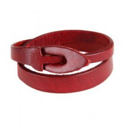 Solid Buckle PU Leather Bracelte Dual Belts